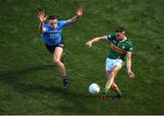 10 July 2022; Graham O'Sullivan of Kerry in action against Brian Fenton of Dublin during the GAA Football All-Ireland Senior Championship Semi-Final match between Dublin and Kerry at Croke Park in Dublin. Photo by Daire Brennan/Sportsfile