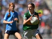 10 July 2022; Gia McCabe, St Anne's N.S., Tanderagee, Bailieborough, Cavan, representing Kerry, during the INTO Cumann na mBunscol GAA Respect Exhibition Go Games at the GAA Football All-Ireland Senior Championship Semi-Final match between Dublin and Kerry at Croke Park in Dublin. Photo by Stephen McCarthy/Sportsfile