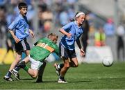 10 July 2022; Ethan O'Connor, The Heath N.S., The Heath, Portlaoise, Laois, representing Dublin during the INTO Cumann na mBunscol GAA Respect Exhibition Go Games at the GAA Football All-Ireland Senior Championship Semi-Final match between Dublin and Kerry at Croke Park in Dublin. Photo by Piaras Ó Mídheach/Sportsfile