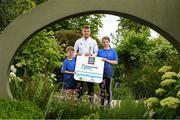 13 July 2022; Marcus Lawler launches Aldi Community Games National Festivals with from Cormac Nolan and Anna Byrne at Delta Sensory Gardens in Carlow. Photo by Matt Browne/Sportsfile
