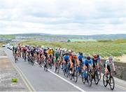 13 July 2022; A general view of the peloton during stage two of the Eurocycles Eurobaby Junior Tour 2022 in Clare. Photo by Stephen McMahon/Sportsfile