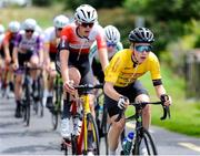 14 July 2022; Race leader Lucas Jowett, Backstedt Bike Performance, in action during stage three of the Eurocycles Eurobaby Junior Tour 2022 in Clare. Photo by Stephen McMahon/Sportsfile