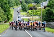 14 July 2022; A general view of the peloton during stage three of the Eurocycles Eurobaby Junior Tour 2022 in Clare. Photo by Stephen McMahon/Sportsfile