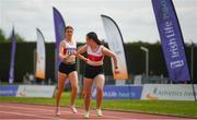 16 July 2022; The Galway City Harriers team competing in the 1600m relay during in the Irish Life Health Juvenile B Championships & Relays in Tullamore, Offaly. Photo by Eóin Noonan/Sportsfile