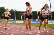 16 July 2022; The Galway City Harriers team competing in the 1600m relay during in the Irish Life Health Juvenile B Championships & Relays in Tullamore, Offaly. Photo by Eóin Noonan/Sportsfile