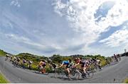 16 July 2022; A general view of the action as the peloton passes through The Burren during stage five of the Eurocycles Eurobaby Junior Tour 2022 in Clare. Photo by Stephen McMahon/Sportsfile