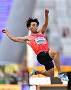 16 July 2022; Yuki Hashioka of Japan competes in the men's long jump final during day two of the World Athletics Championships at Hayward Field in Eugene, Oregon, USA. Photo by Sam Barnes/Sportsfile