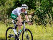 17 July 2022; Winner of the Mountains Classification Conal Scully, Team Ireland, in action during stage six of the Eurocycles Eurobaby Junior Tour 2022 in Clare. Photo by Stephen McMahon/Sportsfile