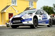 17 July 2022; Paul Barrett and Kevin Reilly in their Ford Fiesta R5 during the Triton Showers National Rally Championship at Clonmel in Tipperary. Photo by Philip Fitzpatrick/Sportsfile