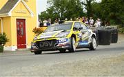 17 July 2022; Josh Moffett and Keith Moriarty in their  Hyundai i20 R5) during the Triton Showers National Rally Championship at Clonmel in Tipperary. Photo by Philip Fitzpatrick/Sportsfile