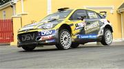 17 July 2022; Josh Moffett and Keith Moriarty in their  Hyundai i20 R5) during the Triton Showers National Rally Championship at Clonmel in Tipperary. Photo by Philip Fitzpatrick/Sportsfile