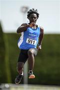 17 July 2022; Taiwo Adereni of Waterford A.C. competing in the Triple Jump during Irish Life Health National Junior and U23s T&F Championships in Tullamore, Offaly. Photo by George Tewkesbury/Sportsfile