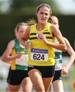 17 July 2022; Roise Roberts of North Belfast Harriers competing in the 3000m during Irish Life Health National Junior and U23s T&F Championships in Tullamore, Offaly. Photo by George Tewkesbury/Sportsfile