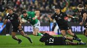 16 July 2022; Robbie Henshaw of Ireland is tackled by David Havili of New Zealand during the Steinlager Series match between the New Zealand and Ireland at Sky Stadium in Wellington, New Zealand. Photo by Brendan Moran/Sportsfile
