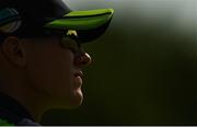 18 July 2022; Harry Tector of Ireland during the Men's T20 International match between Ireland and New Zealand at Stormont in Belfast. Photo by Ramsey Cardy/Sportsfile