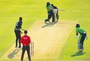 18 July 2022; George Dockrell of Ireland during the Men's T20 International match between Ireland and New Zealand at Stormont in Belfast. Photo by Ramsey Cardy/Sportsfile