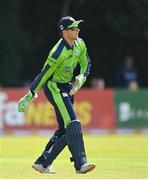 18 July 2022; Lorcan Tucker of Ireland during the Men's T20 International match between Ireland and New Zealand at Stormont in Belfast. Photo by Ramsey Cardy/Sportsfile