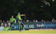 18 July 2022; Barry McCarthy of Ireland during the Men's T20 International match between Ireland and New Zealand at Stormont in Belfast. Photo by Ramsey Cardy/Sportsfile