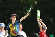 18 July 2022; Spectators during the Men's T20 International match between Ireland and New Zealand at Stormont in Belfast. Photo by Ramsey Cardy/Sportsfile