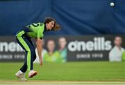 19 July 2022; Ava Canning of Ireland during the Women's T20 International match between Ireland and Pakistan at Bready Cricket Club in Bready, Tyrone. Photo by Ramsey Cardy/Sportsfile