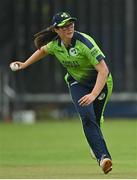 19 July 2022; Jane Maguire of Ireland during the Women's T20 International match between Ireland and Pakistan at Bready Cricket Club in Bready, Tyrone. Photo by Ramsey Cardy/Sportsfile