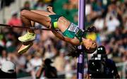 19 July 2022; Nicola Olyslagers of Australia competes in the Women's High Jump final during day five of the World Athletics Championships at Hayward Field in Eugene, Oregon, USA. Photo by Sam Barnes/Sportsfile