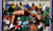 19 July 2022; Nadezhda Dubovitskaya of Kazakhstan competes in the Women's High Jump final during day five of the World Athletics Championships at Hayward Field in Eugene, Oregon, USA. Photo by Sam Barnes/Sportsfile