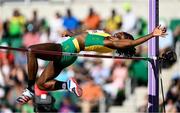 19 July 2022; Kimberly Williamson of Jamaica competes in the Women's High Jump final during day five of the World Athletics Championships at Hayward Field in Eugene, Oregon, USA. Photo by Sam Barnes/Sportsfile