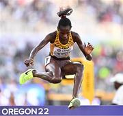 20 July 2022; Peruth Chemutai of Uganda competes in the Women's 3000m Steeplechase Final during day six of the World Athletics Championships at Hayward Field in Eugene, Oregon, USA. Photo by Sam Barnes/Sportsfile