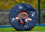 21 July 2022; Kealan Skelly during a Bank of Ireland Leinster Rugby Inclusion Camp at Castle Avenue in Dublin. Photo by Harry Murphy/Sportsfile