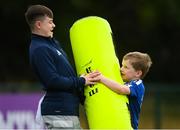 21 July 2022; Oliver Cummins, right, during a Bank of Ireland Leinster Rugby Inclusion Camp at Castle Avenue in Dublin. Photo by Harry Murphy/Sportsfile