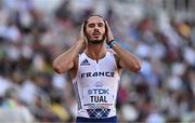 21 July 2022; Gabriel Tual of France before the Men's 800m semi-final during day seven of the World Athletics Championships at Hayward Field in Eugene, Oregon, USA. Photo by Sam Barnes/Sportsfile