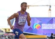 21 July 2022; Kyle Langford of Great Britain during the Men's 800m semi-final during day seven of the World Athletics Championships at Hayward Field in Eugene, Oregon, USA. Photo by Sam Barnes/Sportsfile