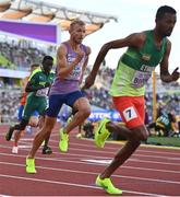 21 July 2022; Kyle Langford of Great Britain during the Men's 800m semi-final during day seven of the World Athletics Championships at Hayward Field in Eugene, Oregon, USA. Photo by Sam Barnes/Sportsfile