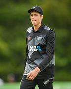 22 July 2022; Mitchell Santner of New Zealand during the Men's T20 International match between Ireland and New Zealand at Stormont in Belfast. Photo by Ramsey Cardy/Sportsfile