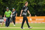 22 July 2022; Blair Tickner of New Zealand during the Men's T20 International match between Ireland and New Zealand at Stormont in Belfast. Photo by Ramsey Cardy/Sportsfile