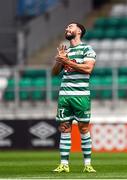 23 July 2022; Richie Towell of Shamrock Rovers reacts during the SSE Airtricity League Premier Division match between Shamrock Rovers and Drogheda United at Tallaght Stadium in Dublin. Photo by Seb Daly/Sportsfile