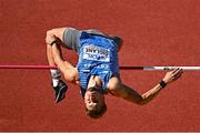 23 July 2022; Janek Õiglane of Estonia competes in the high jump of the men's decathlon during day nine of the World Athletics Championships at Hayward Field in Eugene, Oregon, USA. Photo by Sam Barnes/Sportsfile