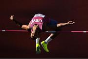 23 July 2022; Kyle Garland of USA competes in the high jump of the men's decathlon during day nine of the World Athletics Championships at Hayward Field in Eugene, Oregon, USA. Photo by Sam Barnes/Sportsfile