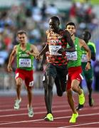 23 July 2022; Emmanuel Kipkurui Korir of Kenya on his way to winning the men's 800m final during day nine of the World Athletics Championships at Hayward Field in Eugene, Oregon, USA. Photo by Sam Barnes/Sportsfile