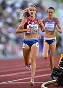 23 July 2022; Karissa Schweizer of USA competes in the women's 5000m final during day nine of the World Athletics Championships at Hayward Field in Eugene, Oregon, USA. Photo by Sam Barnes/Sportsfile