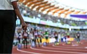 23 July 2022; A general view of a starters pistol before the men's 800m final during day nine of the World Athletics Championships at Hayward Field in Eugene, Oregon, USA. Photo by Sam Barnes/Sportsfile