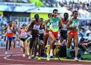 23 July 2022; Gudaf Tsegay of Ethiopa, right, on her way to winning the women's 5000m final, ahead of team-mate Letesenbet Gidey, who finished fifth during day nine of the World Athletics Championships at Hayward Field in Eugene, Oregon, USA. Photo by Sam Barnes/Sportsfile