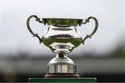 24 July 2022; A general view of the Cup before the FAI Women’s Intermediate Cup Final 2022 match between Douglas Hall LFC and Whitehall Rangers at Turners Cross in Cork. Photo by Michael P Ryan/Sportsfile