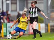 24 July 2022; Ciara Desmond of Douglas Hall in action against Helen Cooney of Whitehall Rangers during the FAI Women’s Intermediate Cup Final 2022 match between Douglas Hall LFC and Whitehall Rangers at Turners Cross in Cork. Photo by Michael P Ryan/Sportsfile