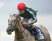 25 July 2022; Irish Lullaby, with Shane Foley up, on their way to winning the Eventus Handicap during day one of the Galway Races Summer Festival at Ballybrit Racecourse in Galway. Photo by Harry Murphy/Sportsfile