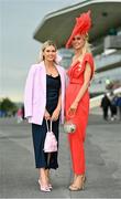 27 July 2022; Racegoers Marykate Walsh, left, and Megan Conlon, from Thomastown, Kilkenny, before racing on day three of the Galway Races Summer Festival at Ballybrit Racecourse in Galway. Photo by Seb Daly/Sportsfile