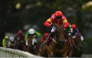 27 July 2022; Rock Road, with Paul Townend up, on their way to winning the Tote Handicap Hurdle during day three of the Galway Races Summer Festival at Ballybrit Racecourse in Galway. Photo by Seb Daly/Sportsfile