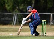 28 July 2022; Ruhan Pretorious of Northern Knights during the Cricket Ireland Inter-Provincial Trophy match between Munster Reds and Northern Knights at Pembroke Cricket Club in Dublin. Photo by Sam Barnes/Sportsfile