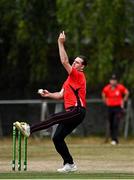 28 July 2022; Fionn Hand of Munster Reds during the Cricket Ireland Inter-Provincial Trophy match between Munster Reds and Northern Knights at Pembroke Cricket Club in Dublin. Photo by Sam Barnes/Sportsfile